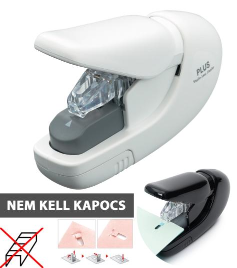 PLUS JAPAN MINI KAPOCS NÉLKÜLI TÜZŐGÉP - FEHÉR
