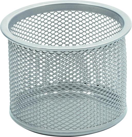 SaKOTA FÉMHÁLÓS ÍRÓSZERTARTÓ 6X8CM EZÜST KEREK