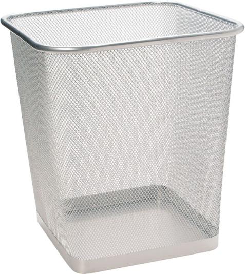 SaKOTA FÉMHÁLÓS SZÖGLETES SZEMETES 38CM FEKETE