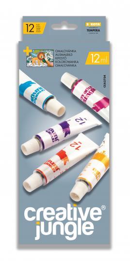 12 -ES CREATIVE JUNGLE-GREY - EXTRA TEMPERA - 12 ML
