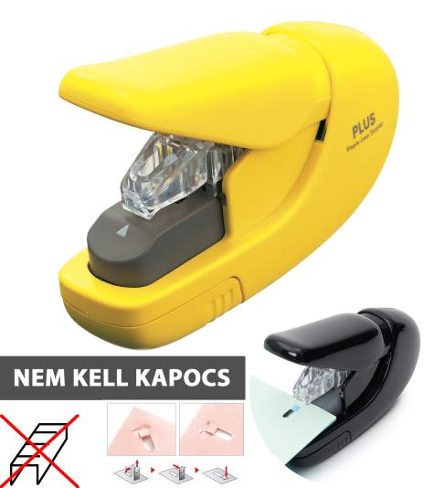 PLUS JAPAN MINI KAPOCS NÉLKÜLI TÜZŐGÉP - SÁRGA - KIFUTÓ TERMÉK
