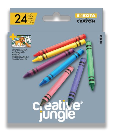 24 DB -OS CREATIVE JUNGLE - GREY -SZÍNES ZSÍRKRÉTA