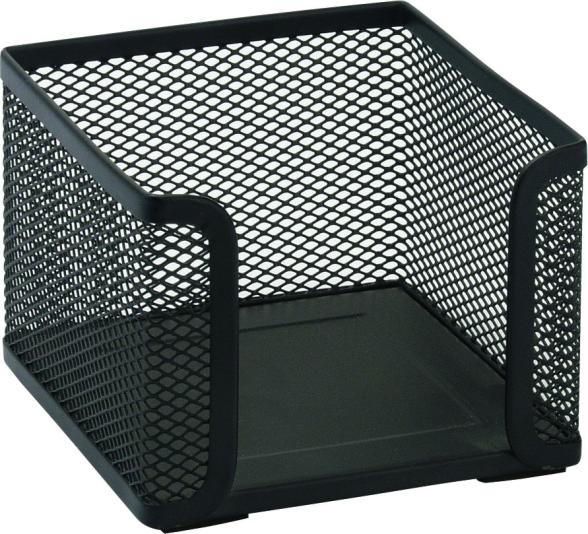 SaKOTA FÉMHÁLÓS JEGYZETTÖMBTARTÓ 105X105X76 MM, FEKETE