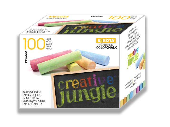 100 -AS CREATIVE JUNGLE SZÍNES KEREK TÁBLAKRÉTA
